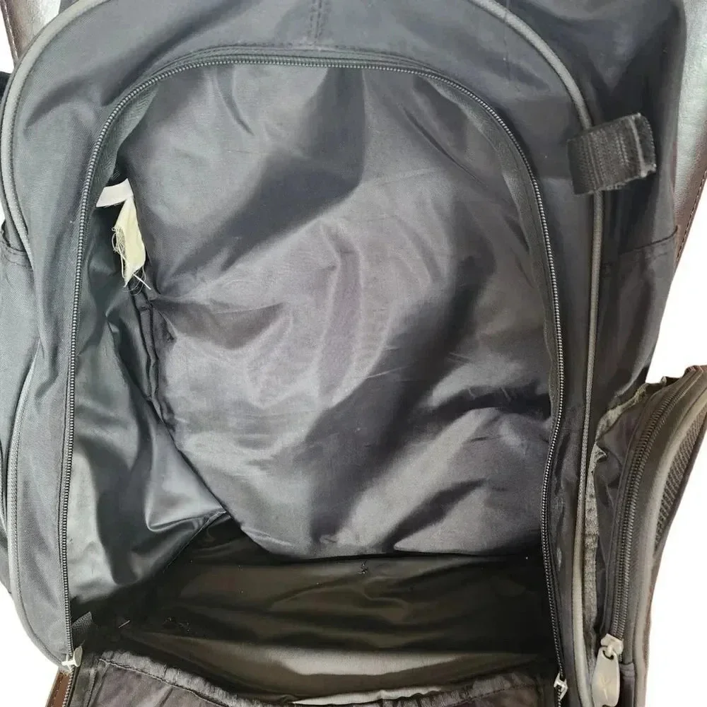 Reebok Pro 5-Pockets Logo Sports Backpack Bag, Black